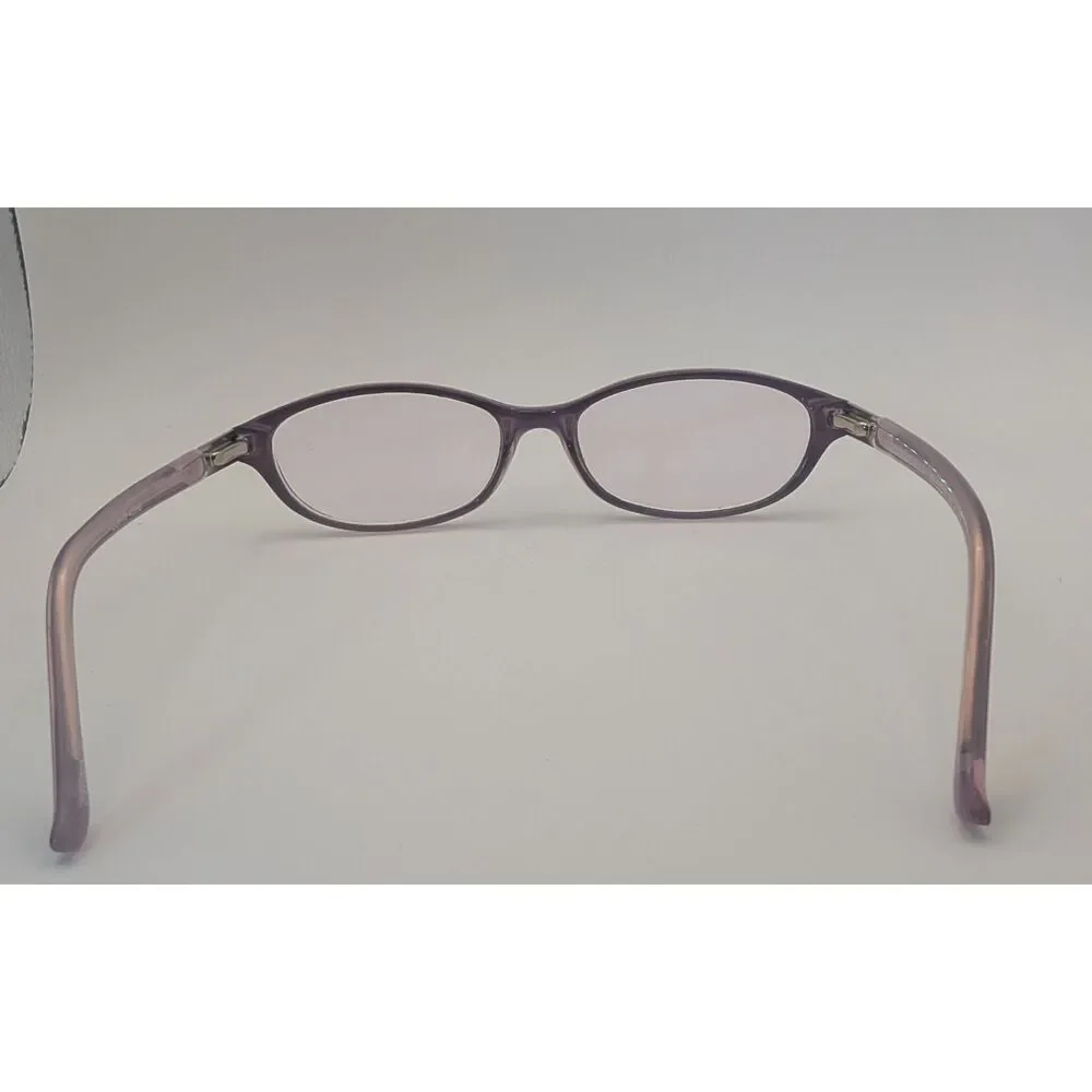 Designoptics Black And Rose Reading Glasses Flower on Handle 53 16-140 +1.75